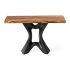 Narrow Console Table 47" or 60" Natural Wood for Hallways - 513 Tangen -  NA-SRE47x15 White Background