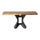 Narrow Console Table 47" or 60" Natural Wood for Hallways - 513 Tangen - NA-SRE60x15  White background