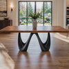 Dining Table with Wavea 28.5" H Metal Table Base - Video
