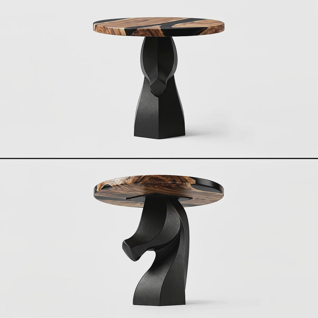 Dining Table with Cheval Metal Table Base for Modern Kitchen - Video