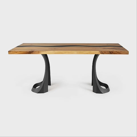 Dining Table with Fello 28.5" H Metal Table Legs - video