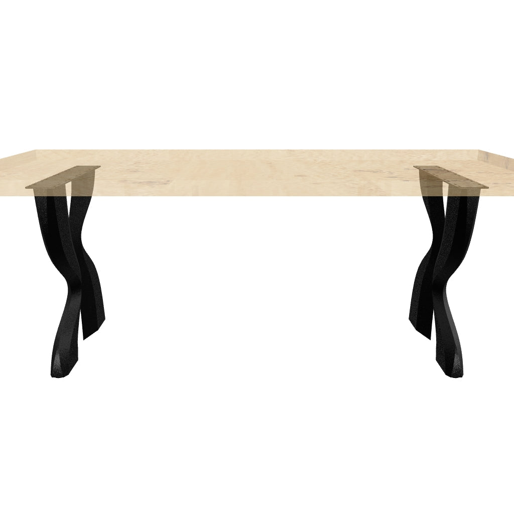 Dining Table with Delta 28.5" H Modern Metal Table Legs - AR media