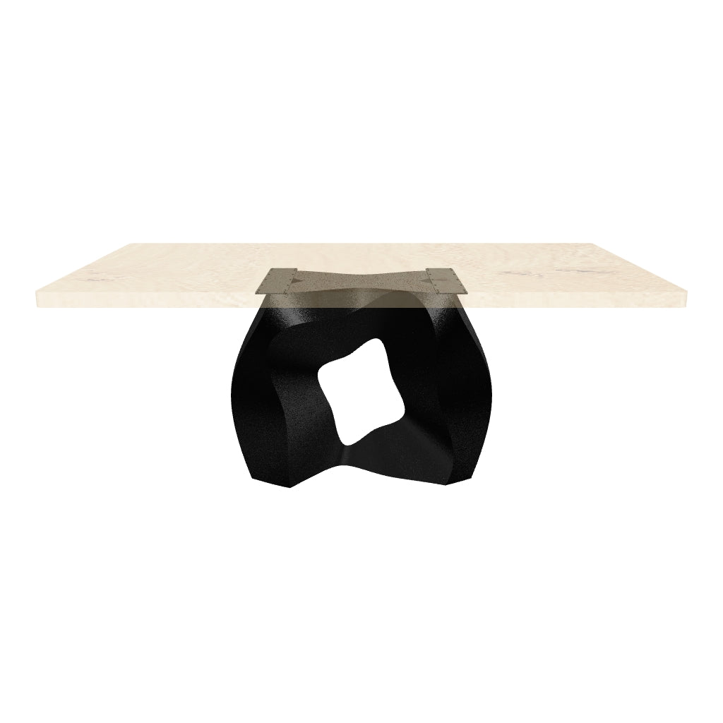 Dining Table with Rocky 28.5" H Metal Table Base - AR media