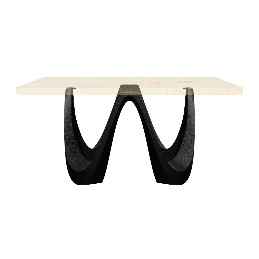 Dining Table with Wavea 28.5" H Metal Table Base - AR media