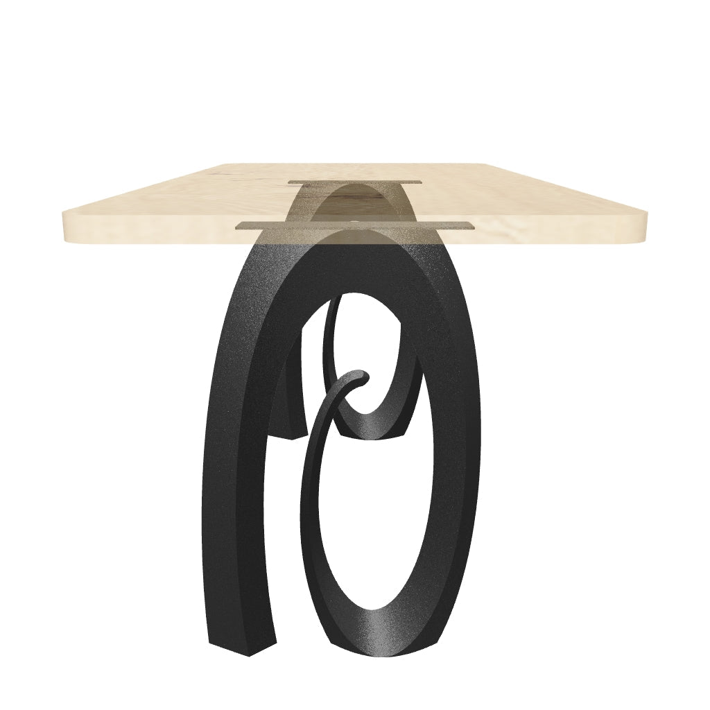 Bar Table 84" x 42" in Epoxy or Natural Wood for Home Bars - 602 Helyx - AR Media