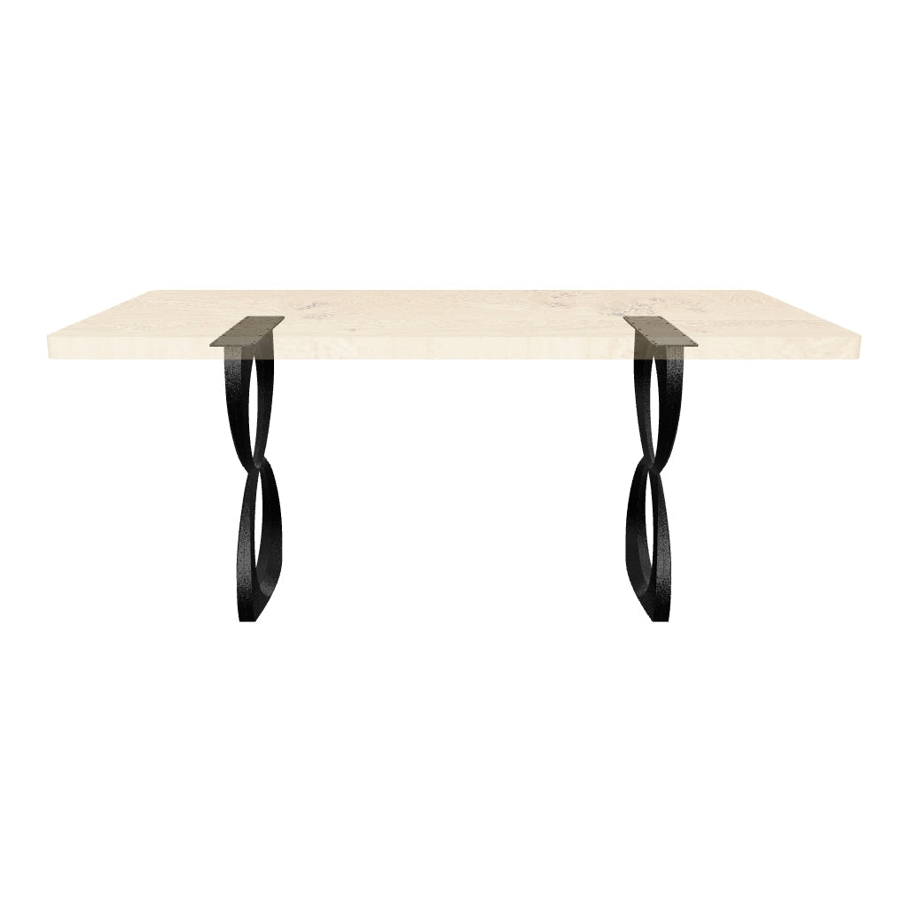 Dining Table with Amplex 28.5" H Metal Table Legs  -  AR media