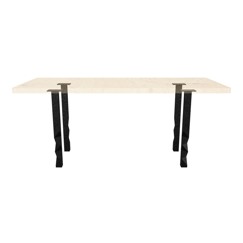 Dining Table with Pascal 28.5" H Metal Table Base - AR media