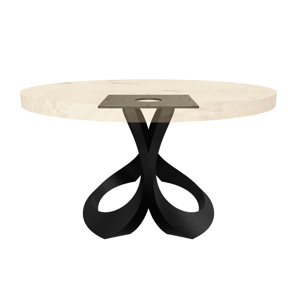 Coffee Table with Manta 16" H Metal Table Base for Modern Top - AR media