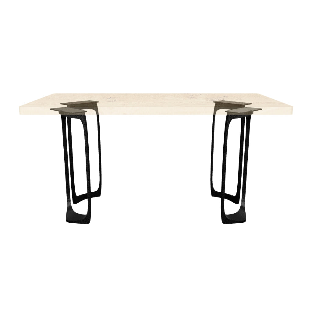 Office Desk with Framie 28.5" H Metal Table Legs for Modern Workspace - AR media