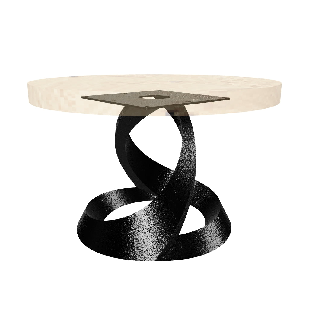 Round Coffee Table 29" with Spiral Base for Modern Home - 122 Lisse - SRU29 AR media