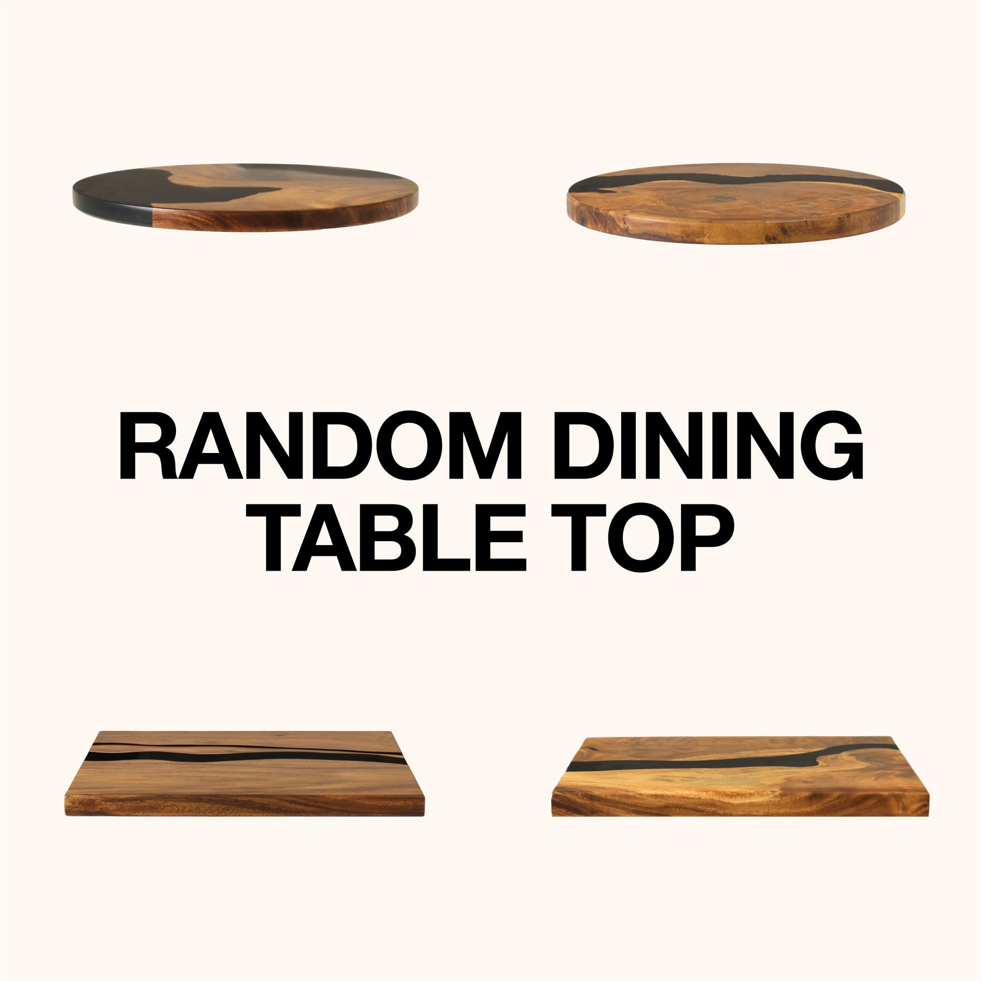 random dining table top