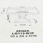 Rectangle Coffee Table for Living Rooms - 113 Zenza - 3D Drawings