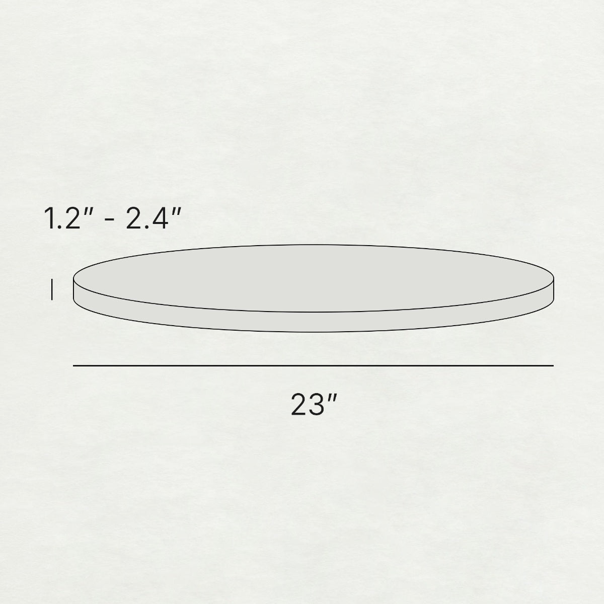 round epoxy resin table top 23 inches