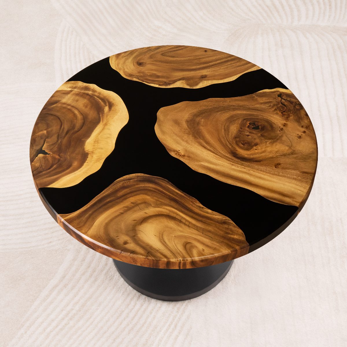 round epoxy resin table top 35 inches d