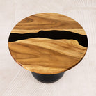 round black epoxy table top 35 inches c