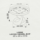 Round Coffee Table 29" with Spiral Base for Modern Home - 122 Lisse - SRU29 3D Drawings