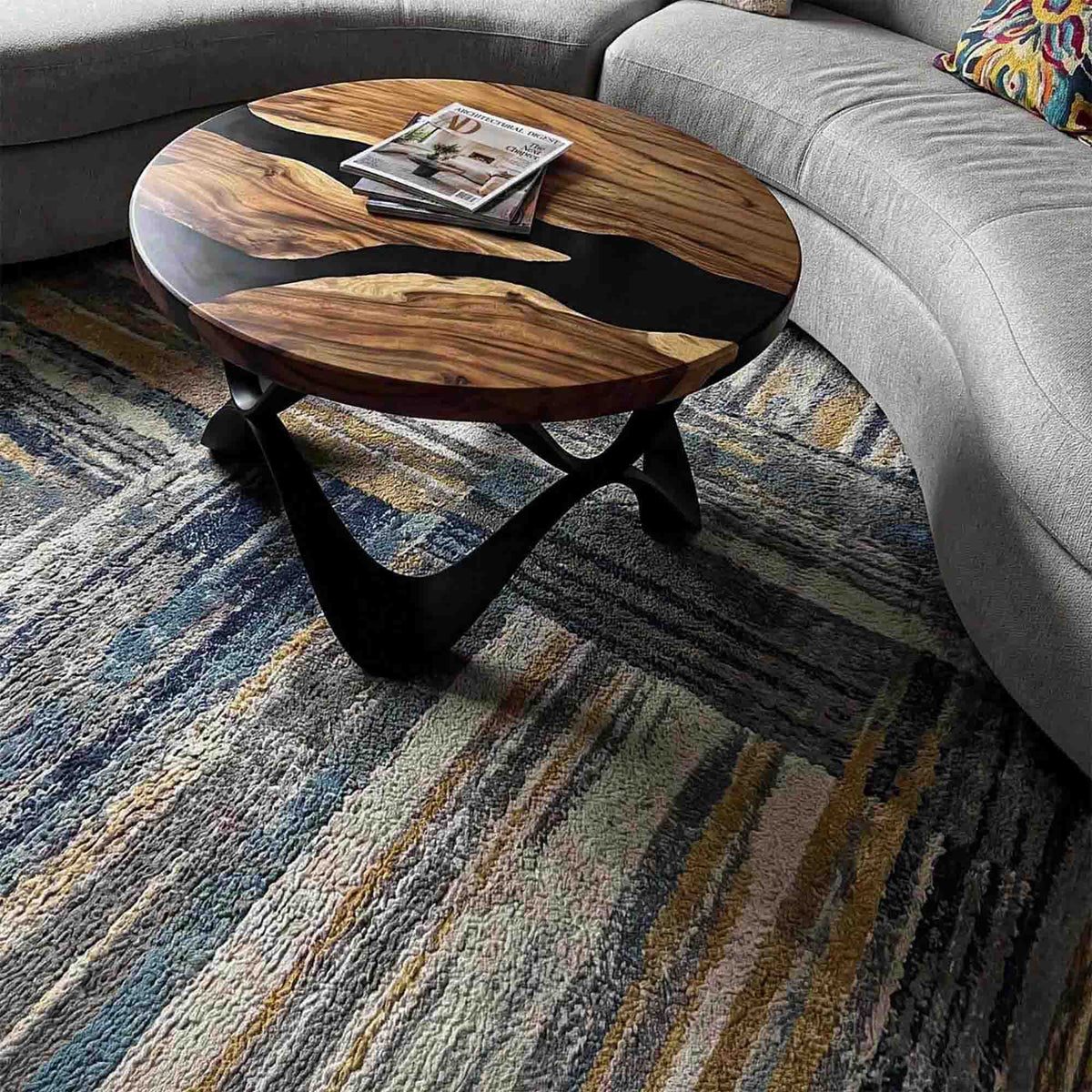 Round Coffee Table 35" for Modern Living Rooms and Studios - 118 Fonia -  Customer feedback