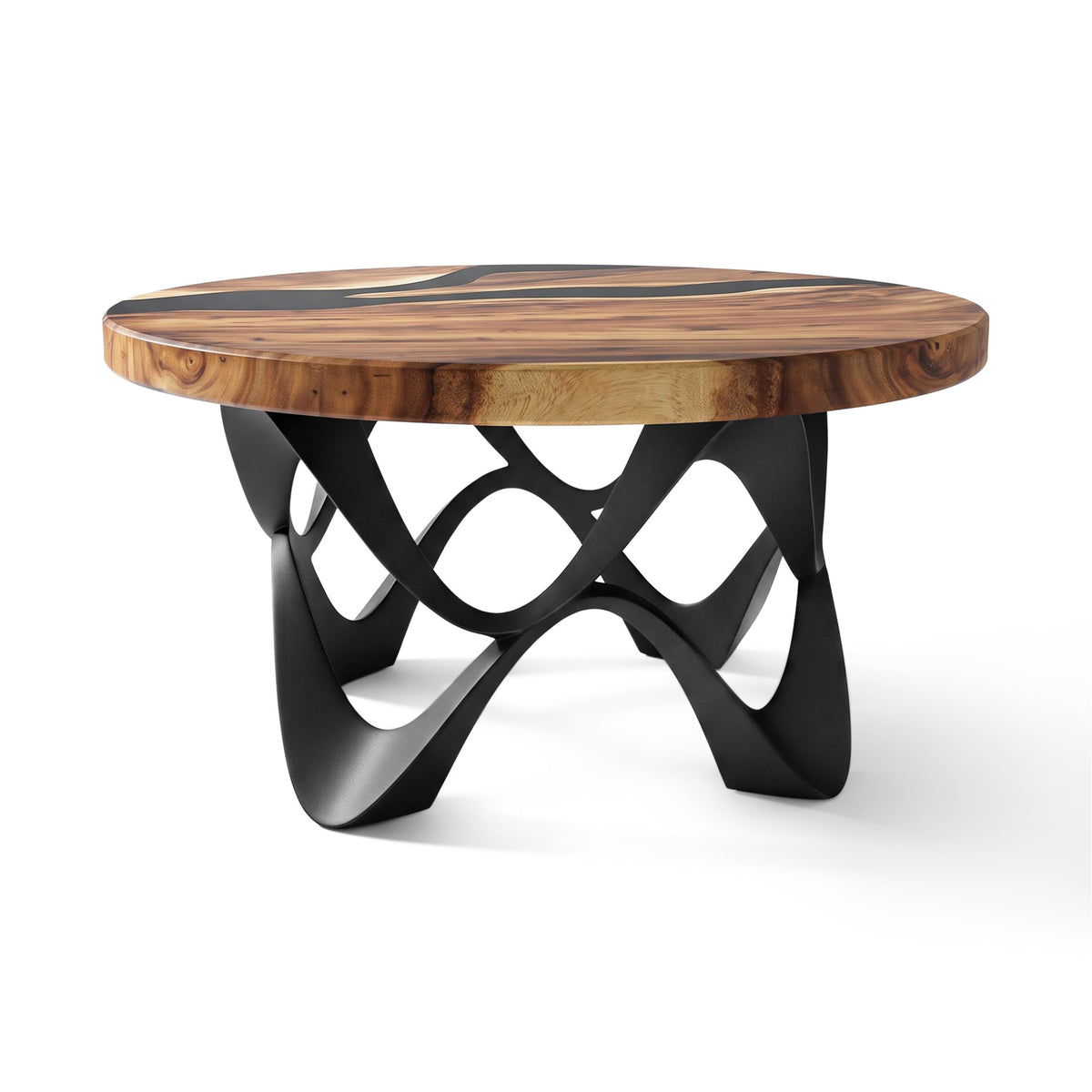 Round Coffee Table 35" for Modern Living Rooms and Studios - 118 Fonia - White background