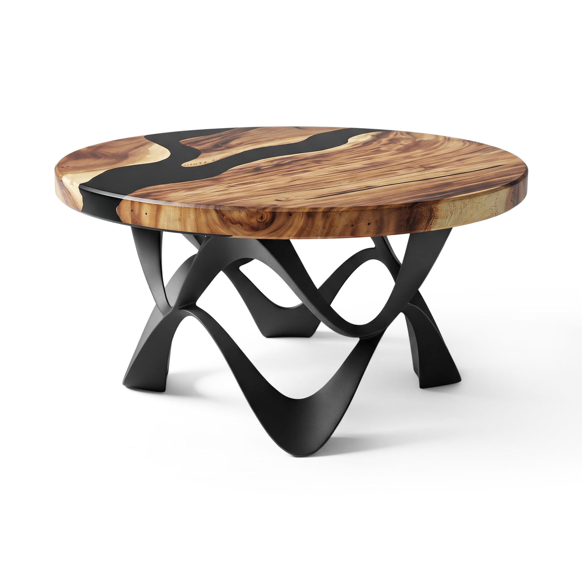 Round Coffee Table 35" for Modern Living Rooms and Studios - 118 Fonia - White background