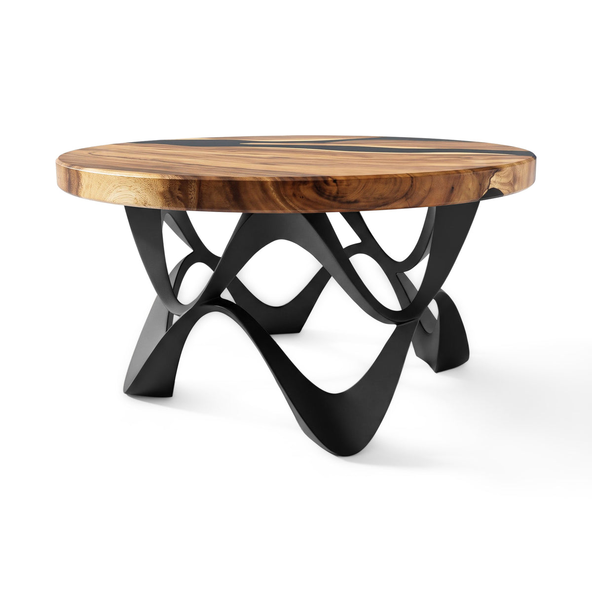 Round Coffee Table 35" for Modern Living Rooms and Studios - 118 Fonia - White background