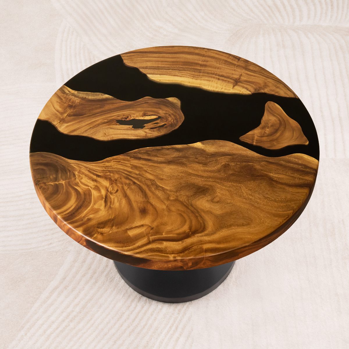 round epoxy dining table 35 inches d