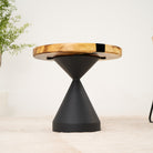 round wood epoxy table top 19 inches 2