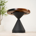 round epoxy resin side table 19 inches b