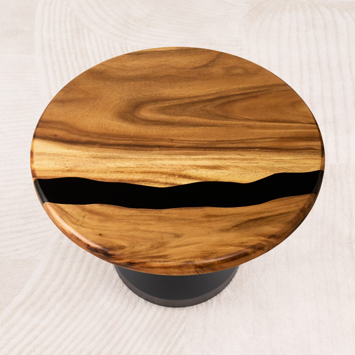 round black epoxy table top 29 inches b