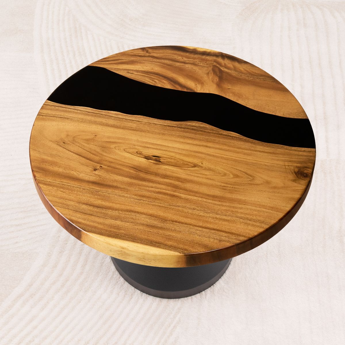 round black epoxy table top 29 inches d