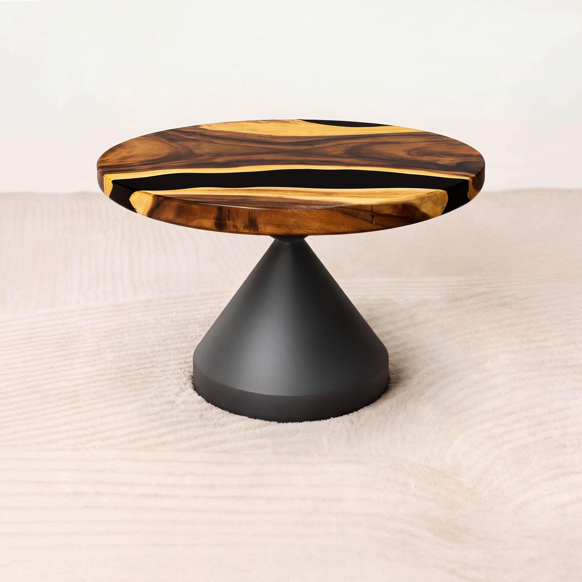 Round Handcrafted Epoxy Coffee Table 29" Diameter SRU29x29
