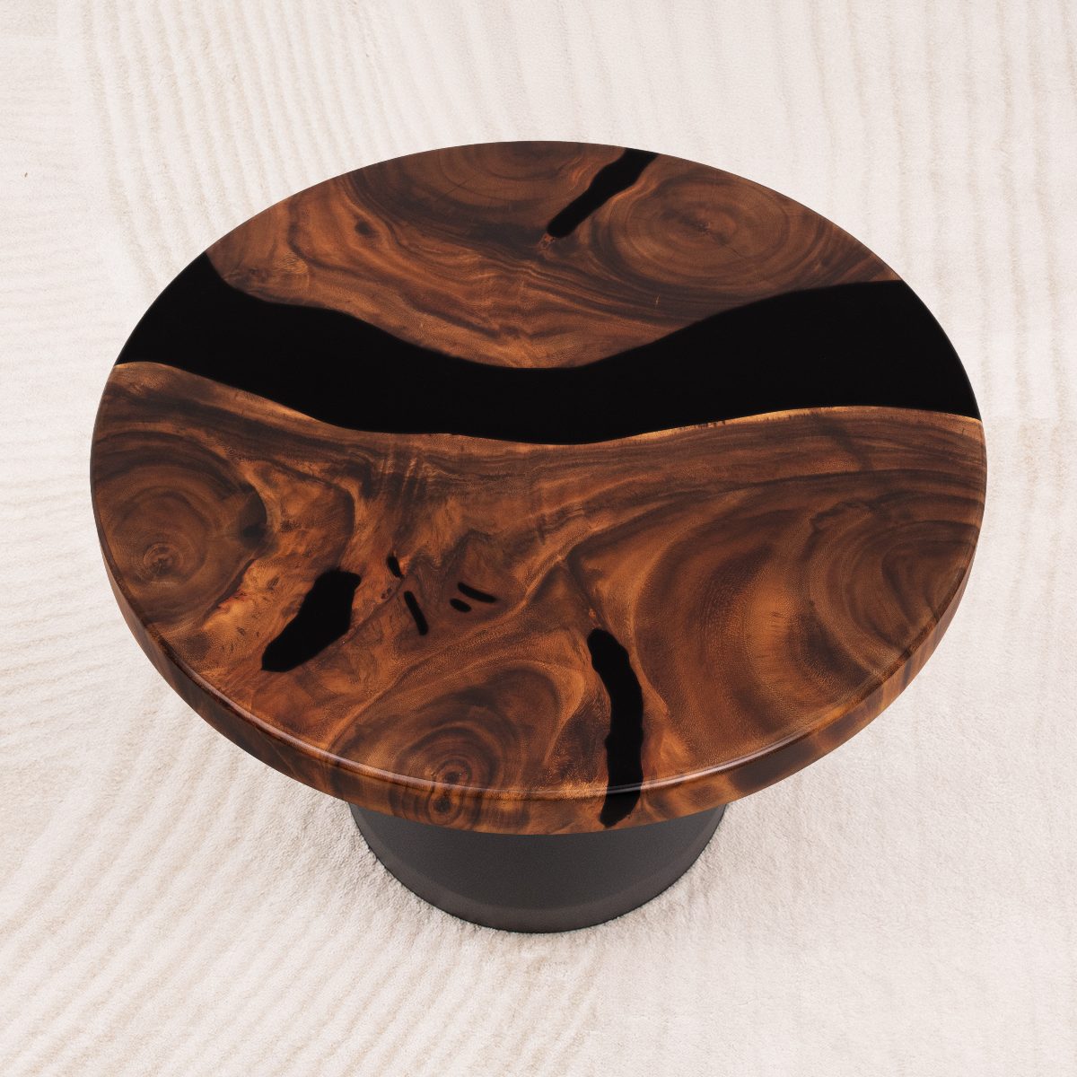 Round Handmade Epoxy Resin Table Top 23 Inches