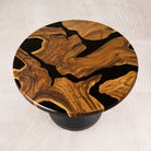 round wood epoxy table top 41 inches a