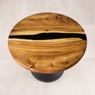 round wood epoxy table top 41 inches c