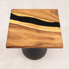 Square Epoxy River Coffee Table Top 23 Inches