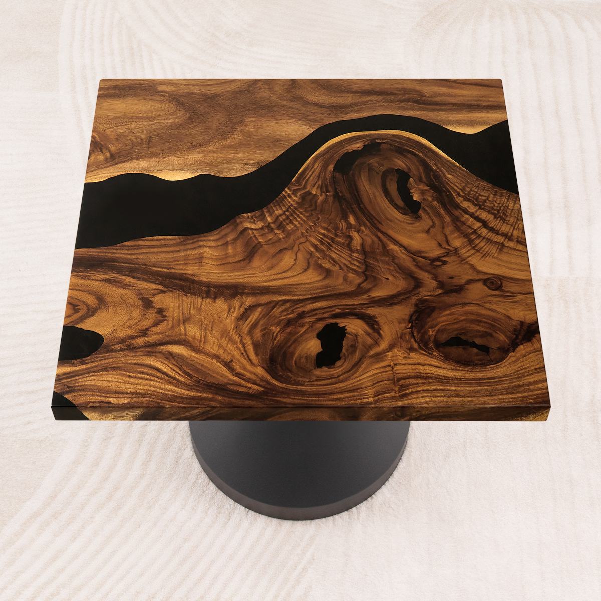 square epoxy coffee table 29 inches c