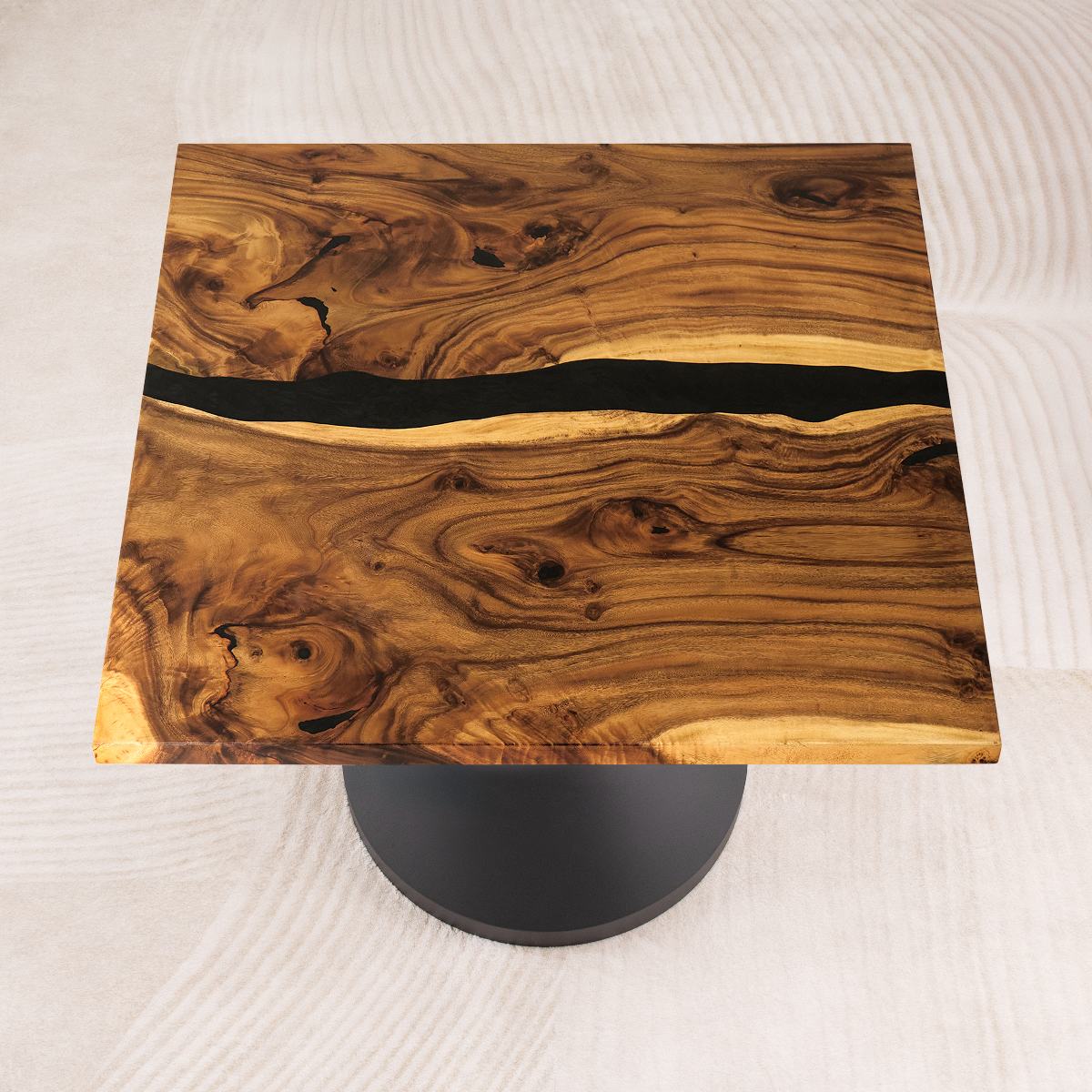 square epoxy coffee table 41 inches