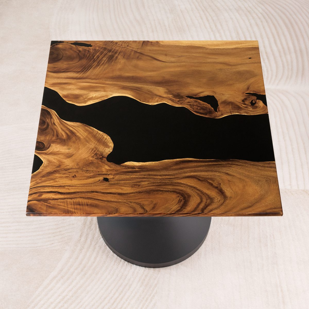 square epoxy coffee table 41 inches