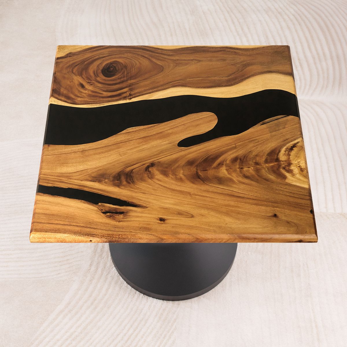 square epoxy coffee table 41 inches