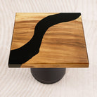 square epoxy resin table top 15 inches c