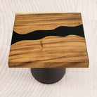 square epoxy resin table top 15 inches d