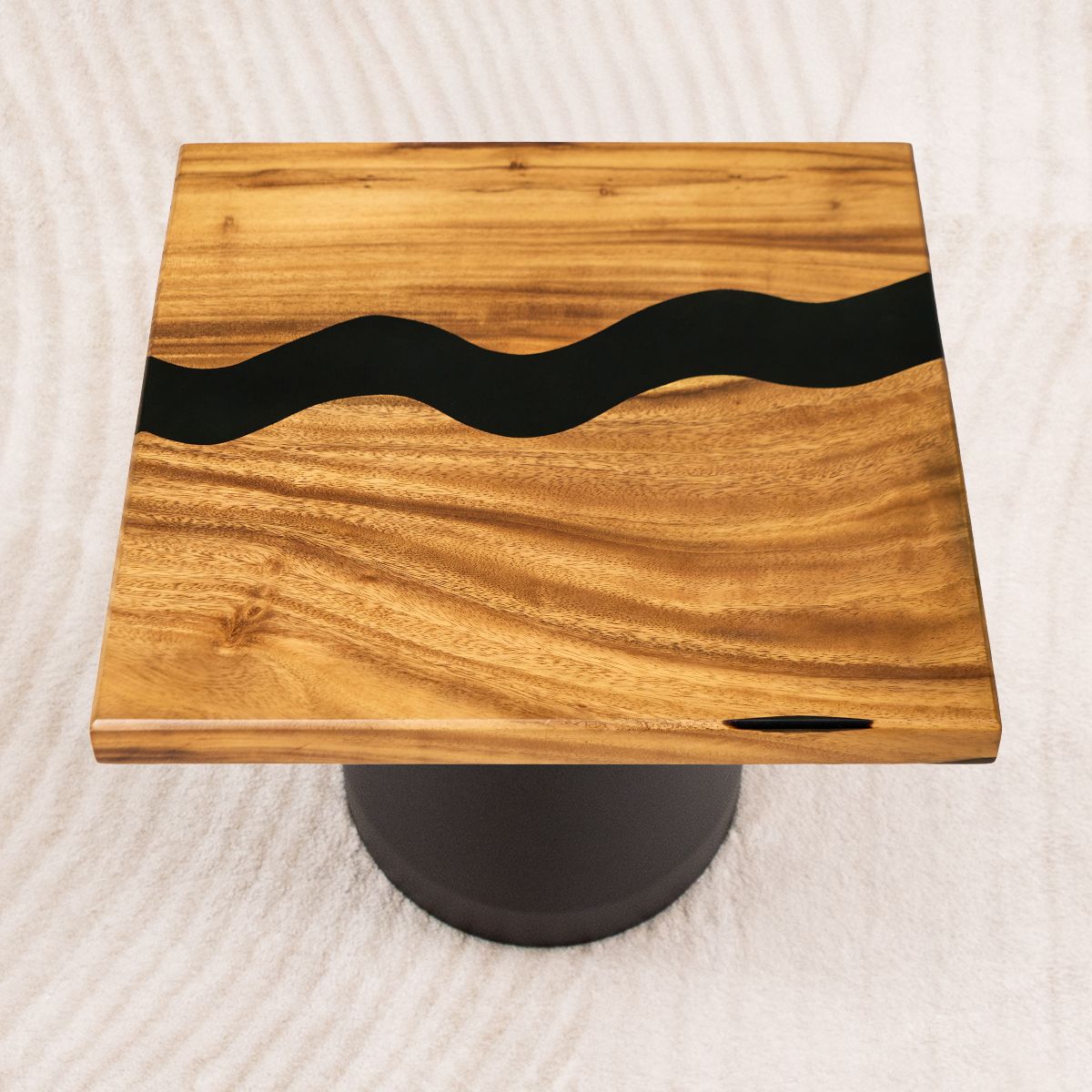 square epoxy table top 15 inches d