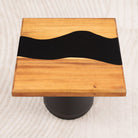 Square Handmade Epoxy Resin Table Top 15 Inches