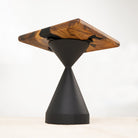 square black epoxy resin table top 15 inches 2