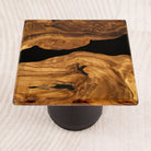 square black epoxy resin table top 15 inches a