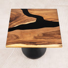 Square Wood Epoxy Dining Table Top 35 Inches