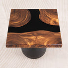 Square Wood Epoxy Table Top 19 Inches