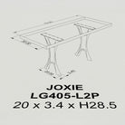Table Legs Joxi 28.50" H for Butcher Block Dining Table - 3d drawings