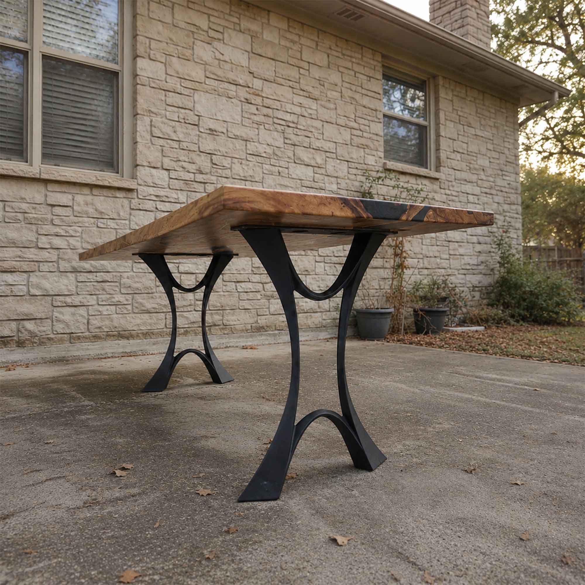 Dining Table with Joxie 28.5" H Metal Table Legs for Butcher Block Wood - Customer Feedback
