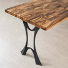 Table Legs Joxi 28.50" H for Butcher Block Dining Table - close-up of table top