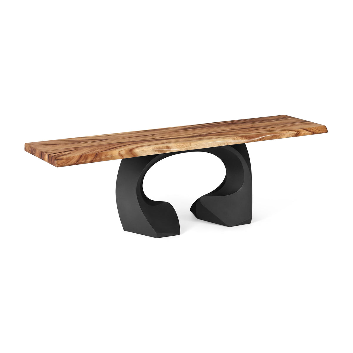 Wood Bench 60" for Minimalist Homes - 121 Omea - 60x15 Top white background